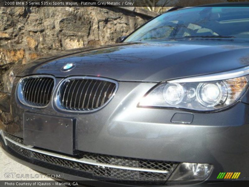 Platinum Grey Metallic / Grey 2008 BMW 5 Series 535xi Sports Wagon