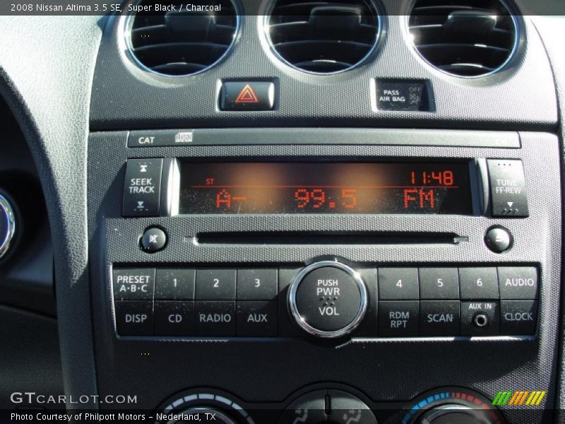 Super Black / Charcoal 2008 Nissan Altima 3.5 SE