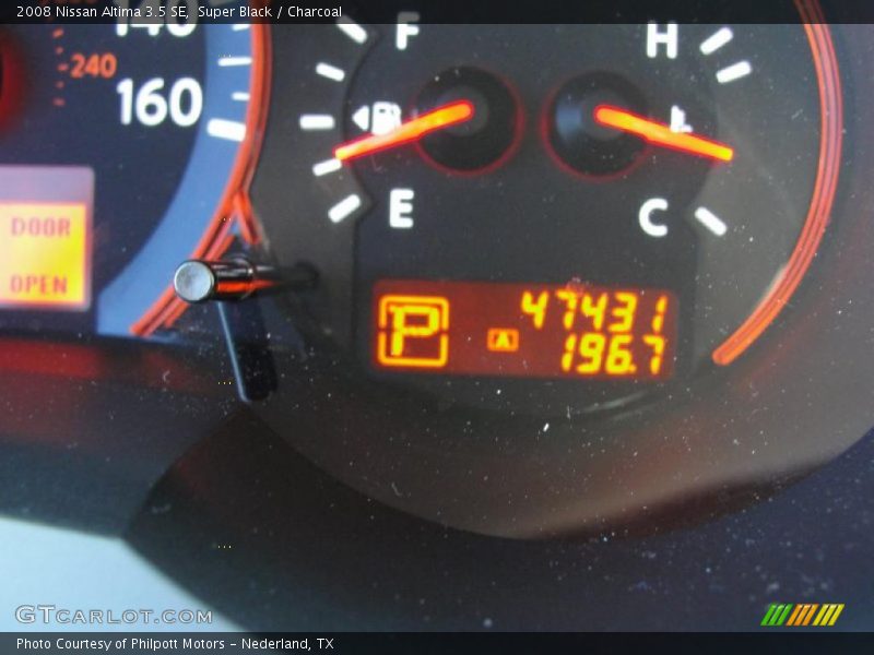 Super Black / Charcoal 2008 Nissan Altima 3.5 SE