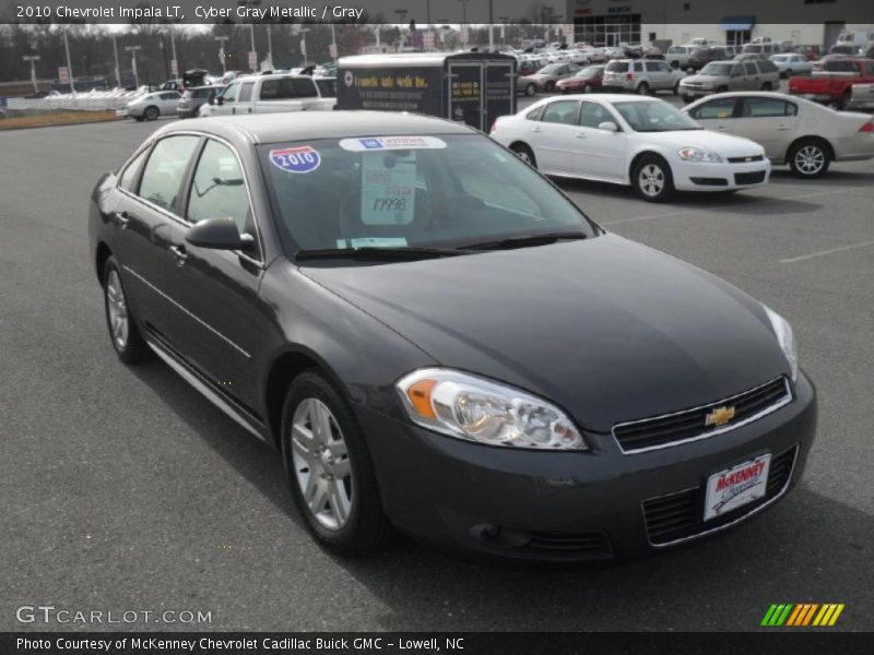 Cyber Gray Metallic / Gray 2010 Chevrolet Impala LT