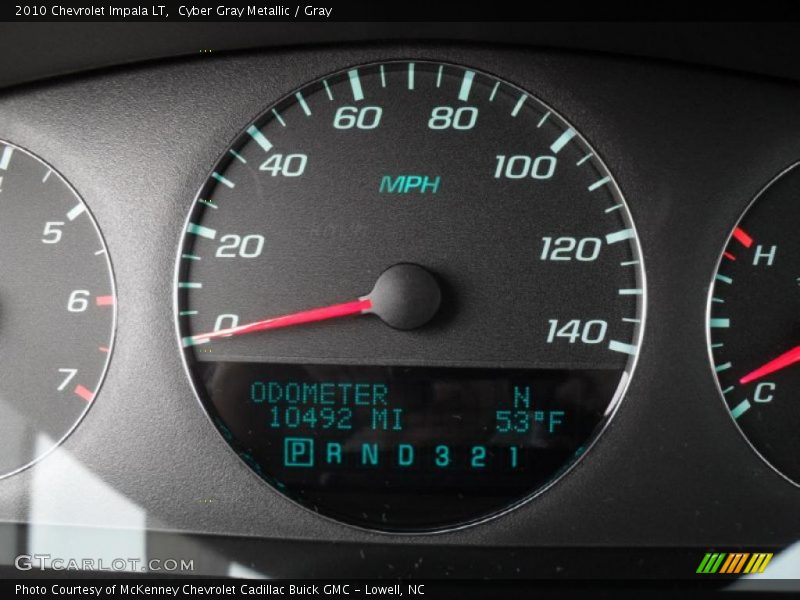 Cyber Gray Metallic / Gray 2010 Chevrolet Impala LT