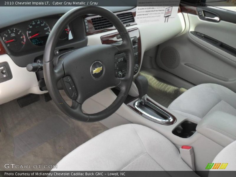 Cyber Gray Metallic / Gray 2010 Chevrolet Impala LT