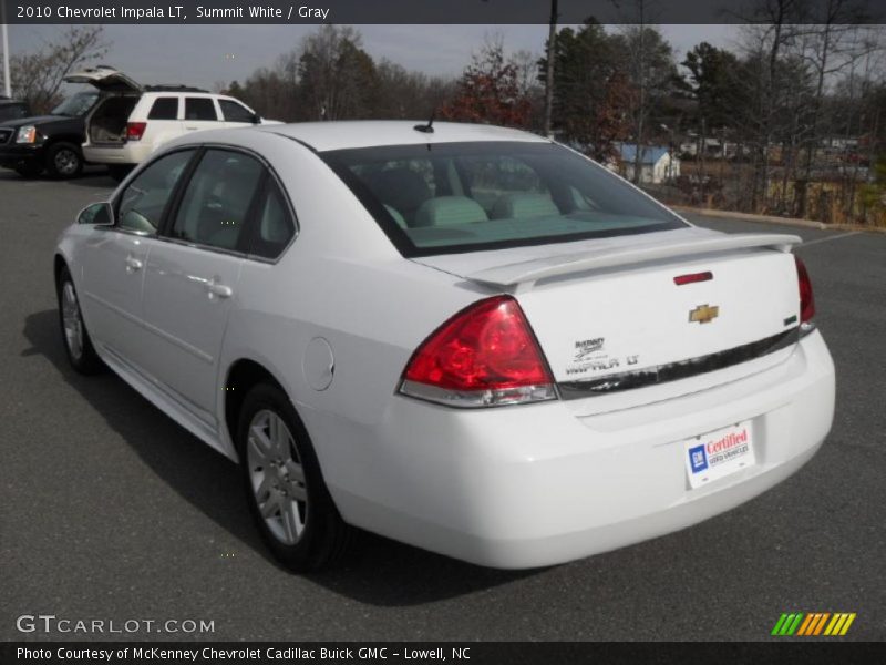 Summit White / Gray 2010 Chevrolet Impala LT