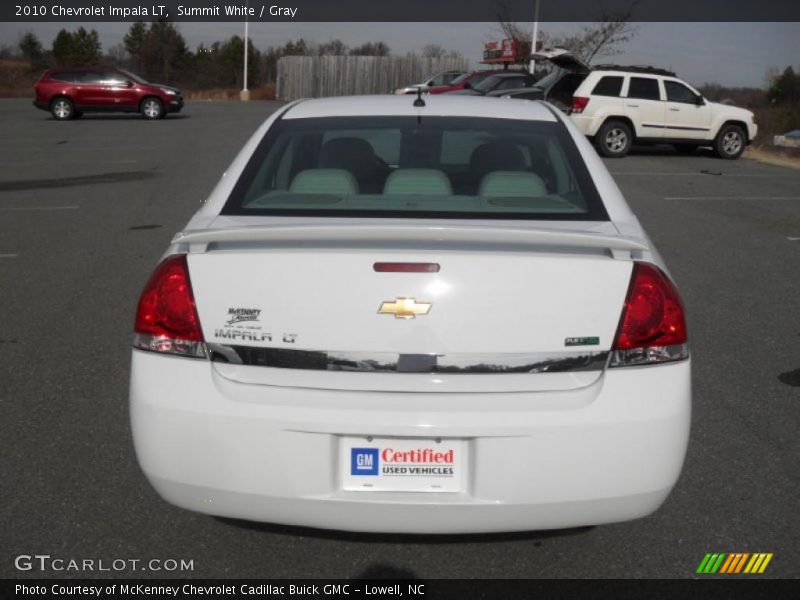 Summit White / Gray 2010 Chevrolet Impala LT