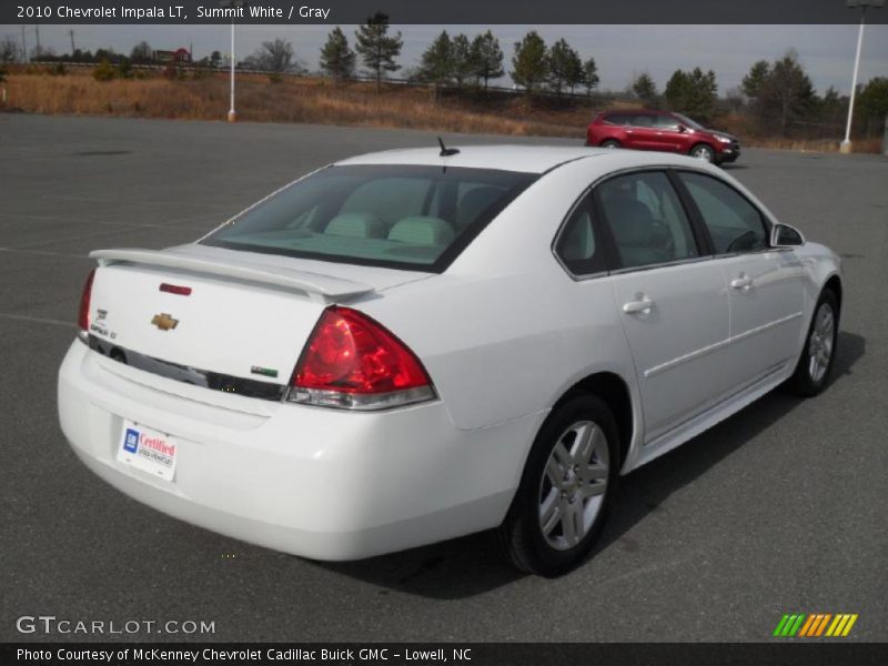 Summit White / Gray 2010 Chevrolet Impala LT