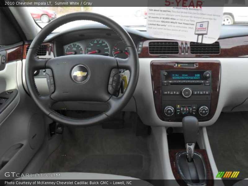 Summit White / Gray 2010 Chevrolet Impala LT