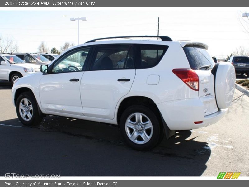Super White / Ash Gray 2007 Toyota RAV4 4WD