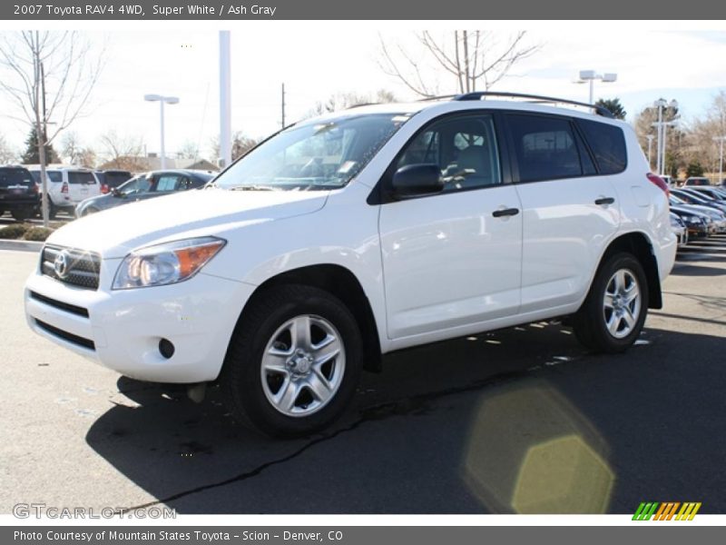 Super White / Ash Gray 2007 Toyota RAV4 4WD