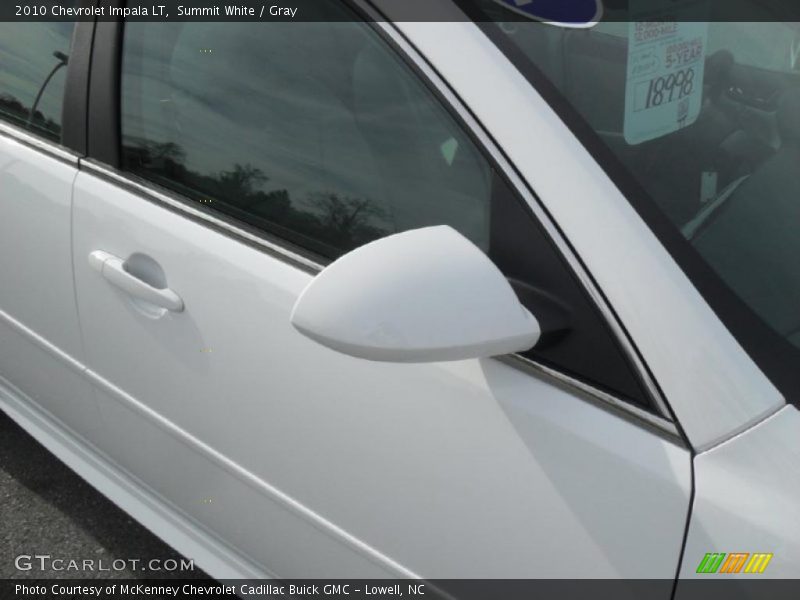 Summit White / Gray 2010 Chevrolet Impala LT
