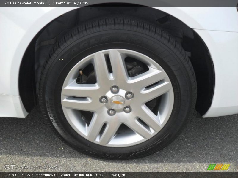 Summit White / Gray 2010 Chevrolet Impala LT