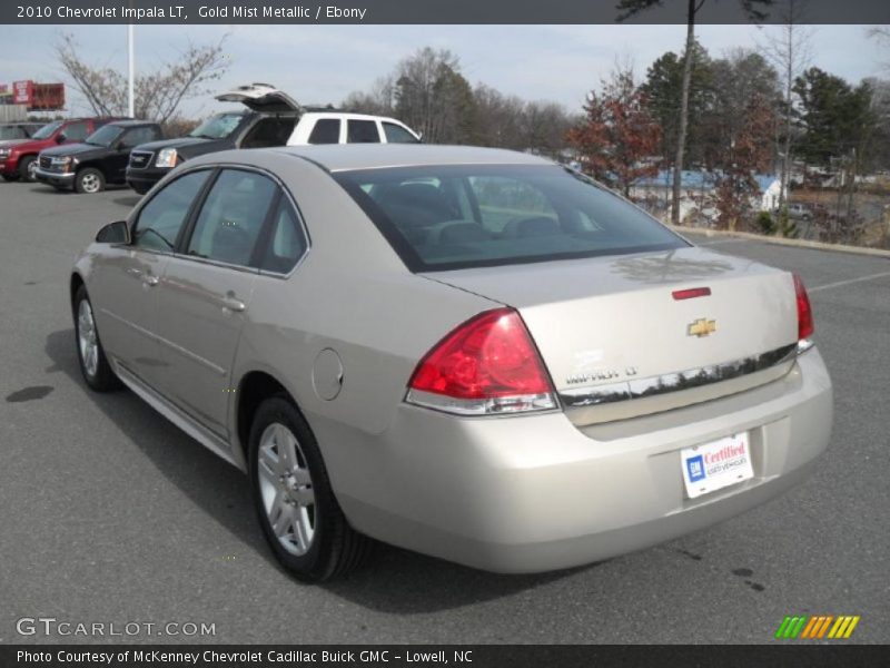 Gold Mist Metallic / Ebony 2010 Chevrolet Impala LT