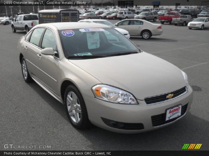Gold Mist Metallic / Ebony 2010 Chevrolet Impala LT