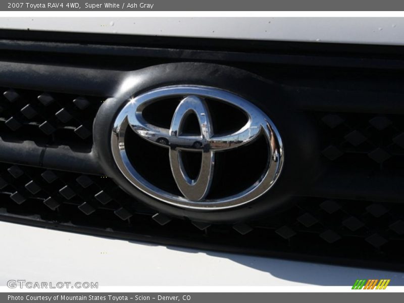 Super White / Ash Gray 2007 Toyota RAV4 4WD