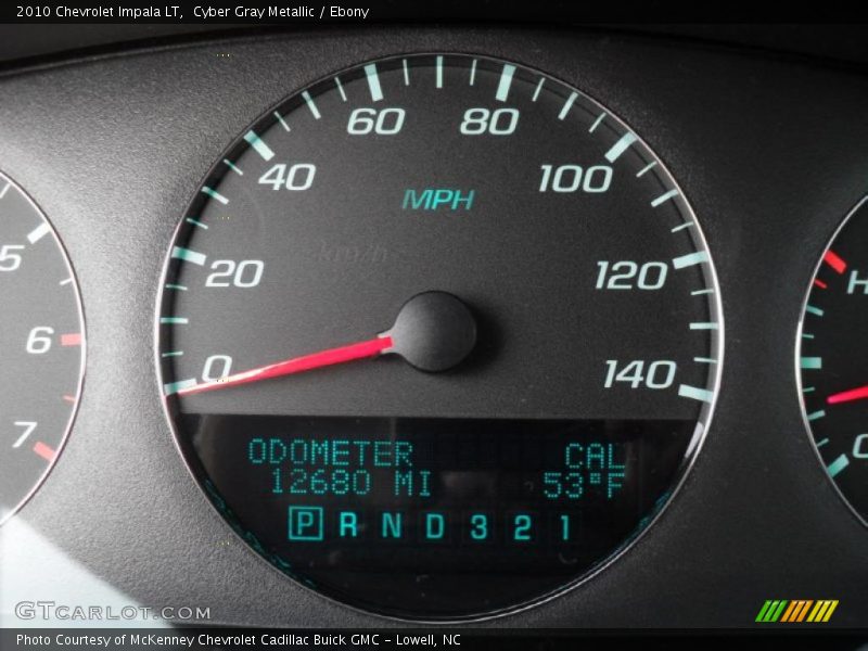 Cyber Gray Metallic / Ebony 2010 Chevrolet Impala LT