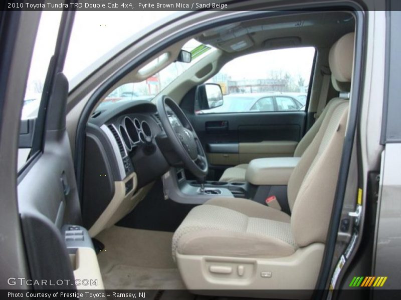  2010 Tundra TRD Double Cab 4x4 Sand Beige Interior