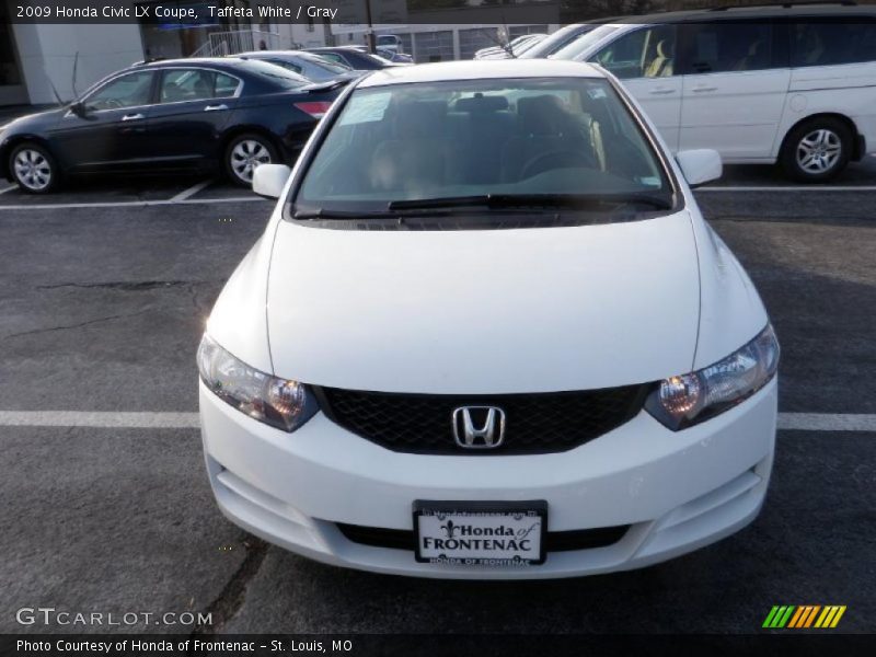 Taffeta White / Gray 2009 Honda Civic LX Coupe