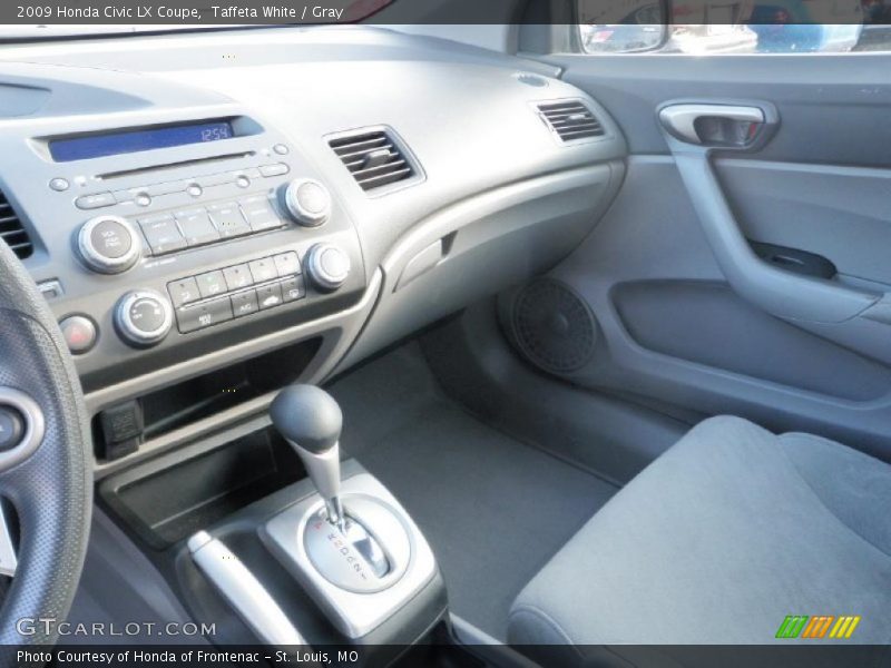 Taffeta White / Gray 2009 Honda Civic LX Coupe