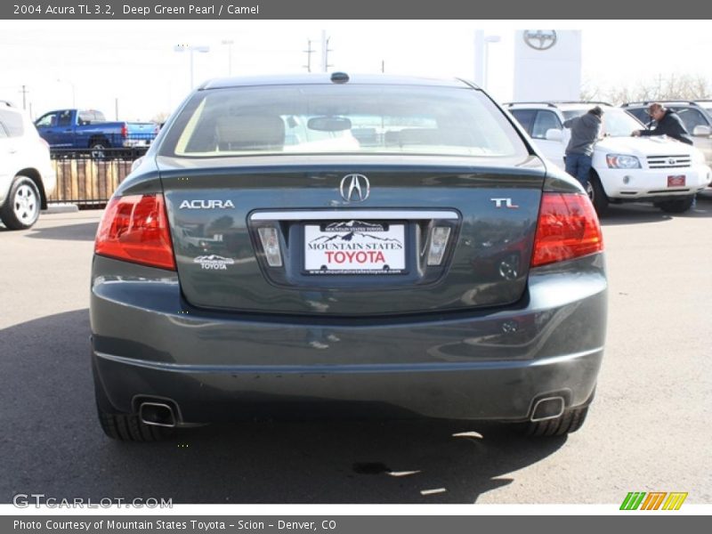Deep Green Pearl / Camel 2004 Acura TL 3.2