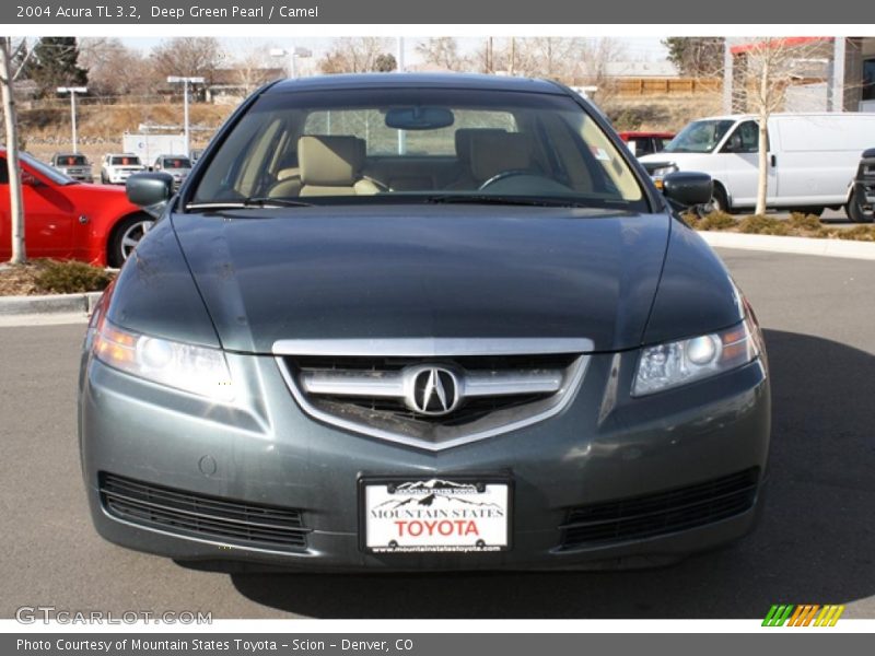 Deep Green Pearl / Camel 2004 Acura TL 3.2