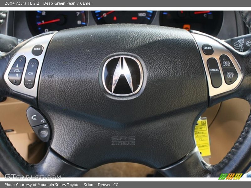 Deep Green Pearl / Camel 2004 Acura TL 3.2