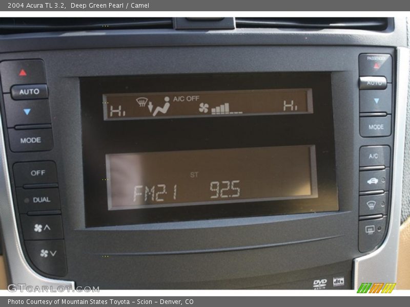 Deep Green Pearl / Camel 2004 Acura TL 3.2