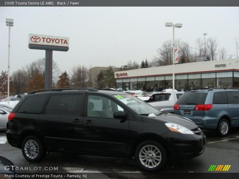 Black / Fawn 2008 Toyota Sienna LE AWD