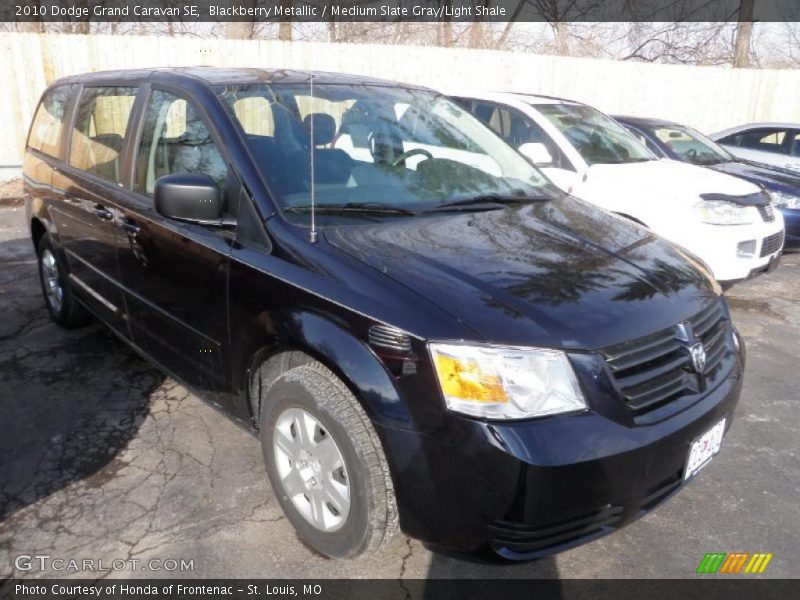 Blackberry Metallic / Medium Slate Gray/Light Shale 2010 Dodge Grand Caravan SE