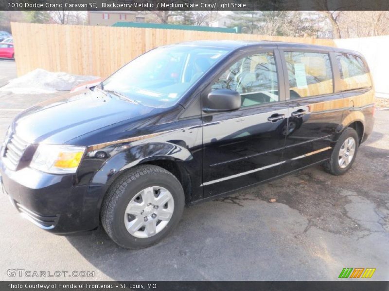 Blackberry Metallic / Medium Slate Gray/Light Shale 2010 Dodge Grand Caravan SE