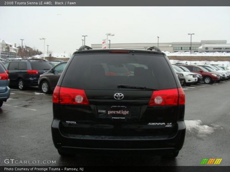 Black / Fawn 2008 Toyota Sienna LE AWD