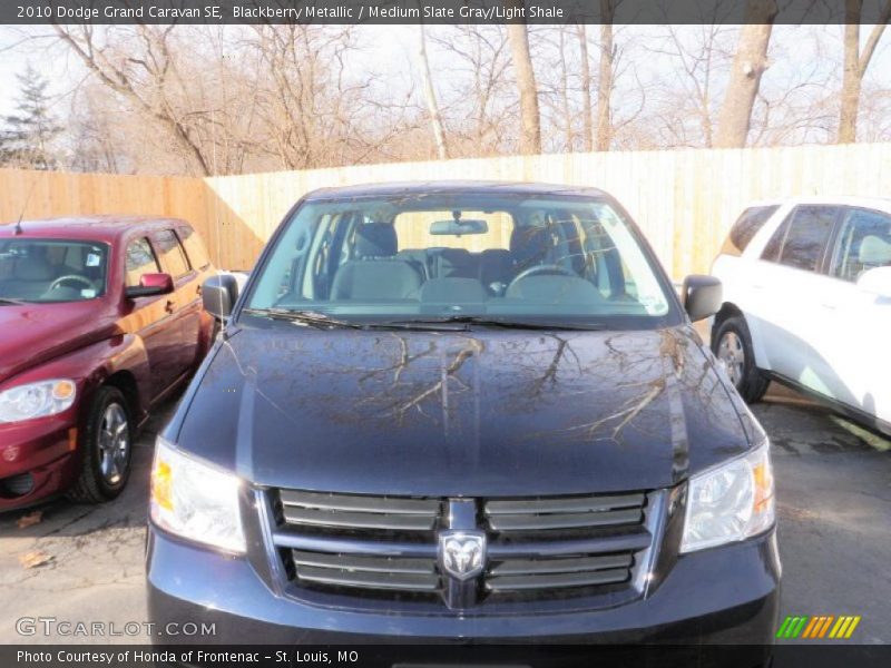 Blackberry Metallic / Medium Slate Gray/Light Shale 2010 Dodge Grand Caravan SE