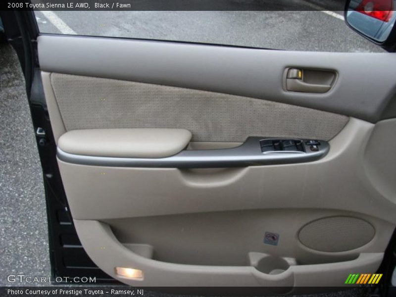 Black / Fawn 2008 Toyota Sienna LE AWD