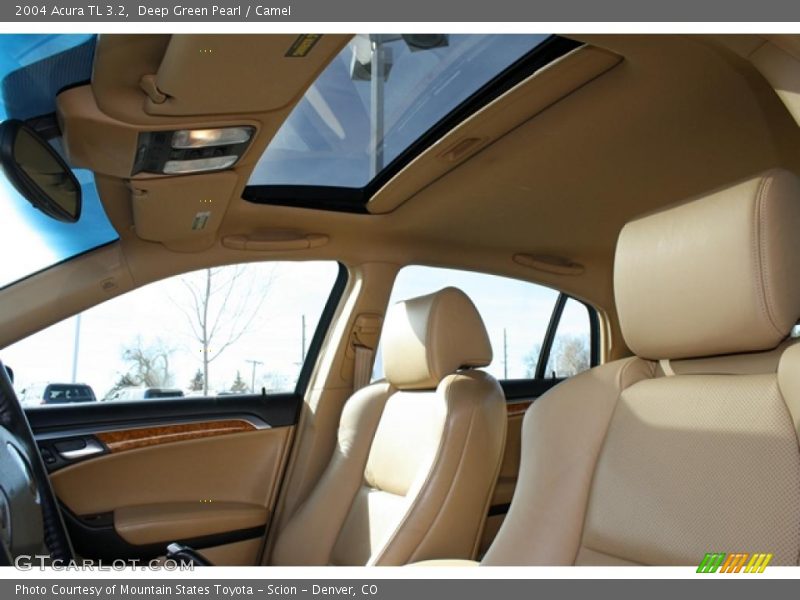 Deep Green Pearl / Camel 2004 Acura TL 3.2