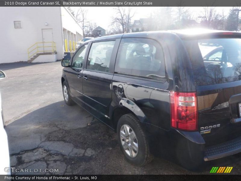 Blackberry Metallic / Medium Slate Gray/Light Shale 2010 Dodge Grand Caravan SE