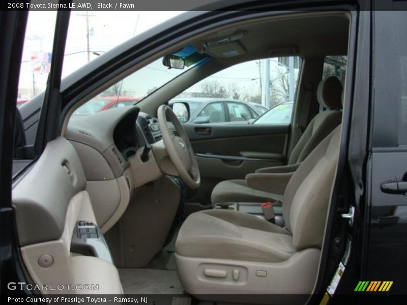 Black / Fawn 2008 Toyota Sienna LE AWD