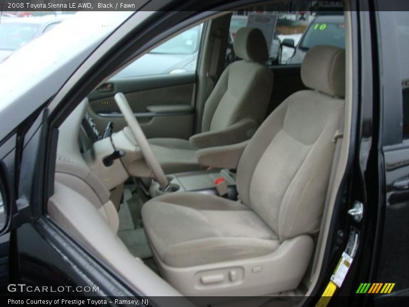 Black / Fawn 2008 Toyota Sienna LE AWD