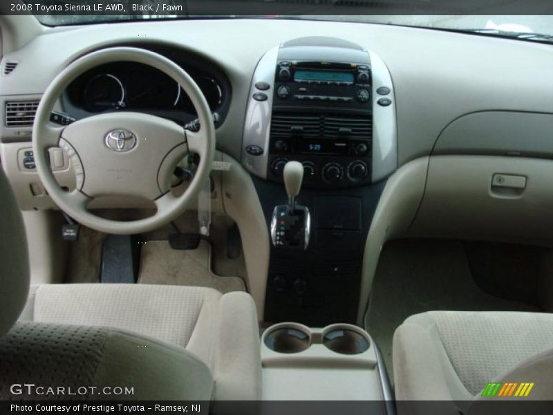 Black / Fawn 2008 Toyota Sienna LE AWD