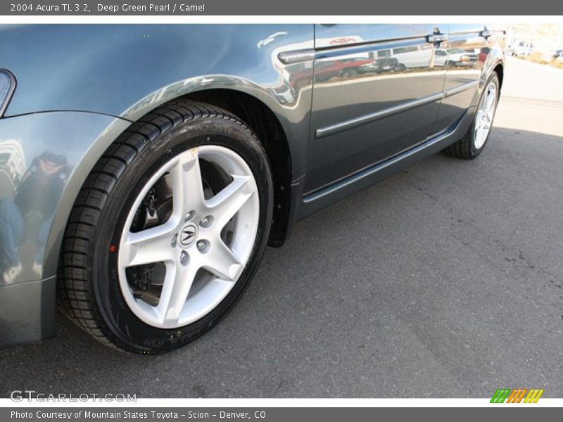 Deep Green Pearl / Camel 2004 Acura TL 3.2