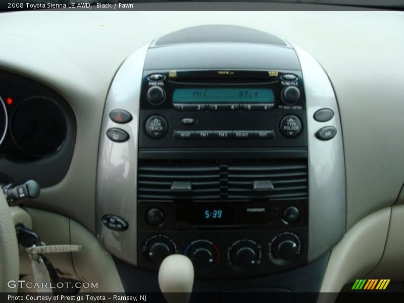 Black / Fawn 2008 Toyota Sienna LE AWD