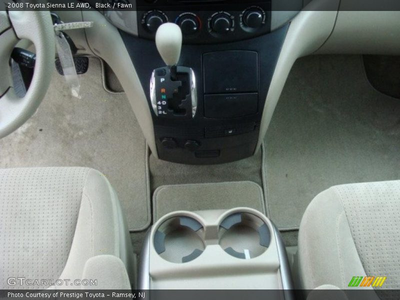 Black / Fawn 2008 Toyota Sienna LE AWD