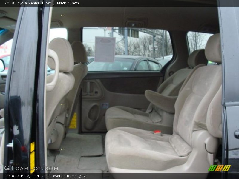 Black / Fawn 2008 Toyota Sienna LE AWD