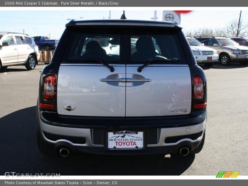 Pure Silver Metallic / Black/Grey 2009 Mini Cooper S Clubman