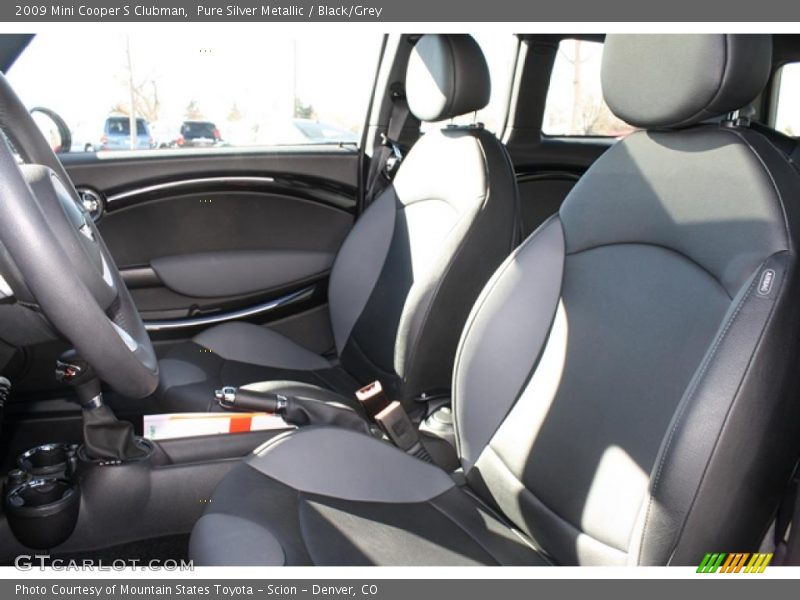 Pure Silver Metallic / Black/Grey 2009 Mini Cooper S Clubman