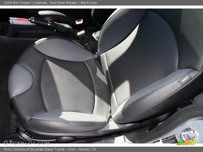 Pure Silver Metallic / Black/Grey 2009 Mini Cooper S Clubman