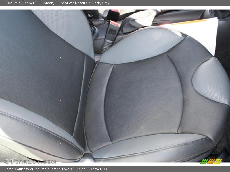 Pure Silver Metallic / Black/Grey 2009 Mini Cooper S Clubman