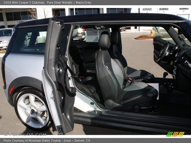 Pure Silver Metallic / Black/Grey 2009 Mini Cooper S Clubman
