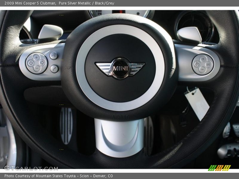 Pure Silver Metallic / Black/Grey 2009 Mini Cooper S Clubman