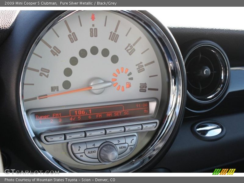 Pure Silver Metallic / Black/Grey 2009 Mini Cooper S Clubman