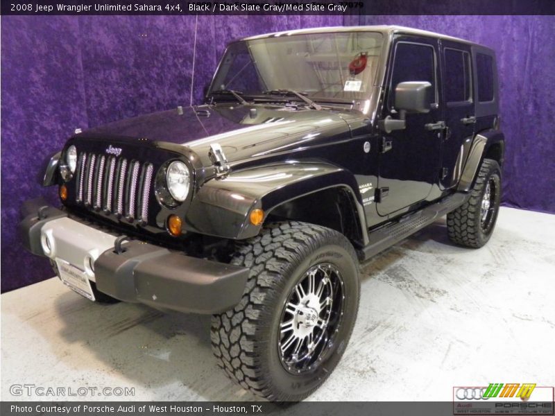 Black / Dark Slate Gray/Med Slate Gray 2008 Jeep Wrangler Unlimited Sahara 4x4