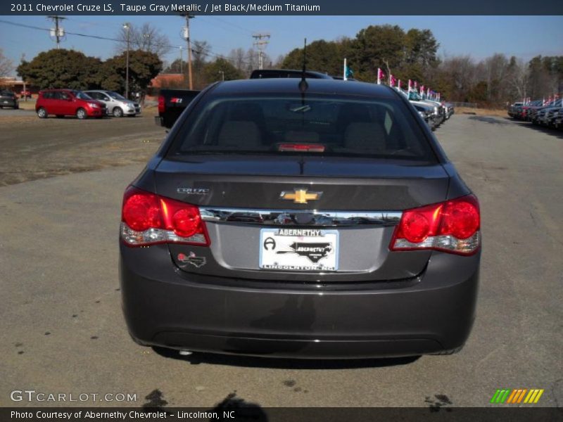 Taupe Gray Metallic / Jet Black/Medium Titanium 2011 Chevrolet Cruze LS