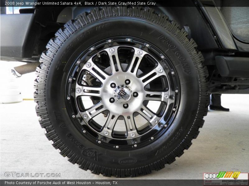 Custom Wheels of 2008 Wrangler Unlimited Sahara 4x4